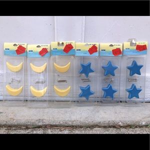 Moon, star drawer pulls and star switch plate